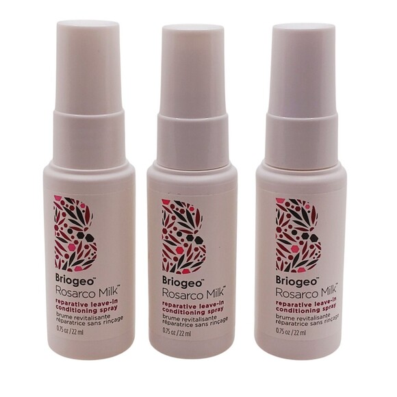 Briogeo Rosarco Milk Reparative Leave In Conditioning Spray Lot of 3 - Picture 1 of 3